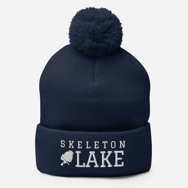 Skeleton/LAKE 21 Pom-Pom Toque